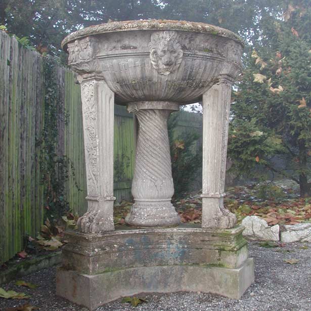 Vorzustand der Vase im Park des Konservatoriums Luzern